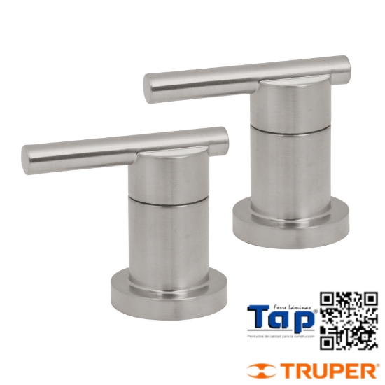 Imagen de MANERAL P LAVABO TALADRO SEPARADO SATIN ELEMENT JGO 2 PZAS