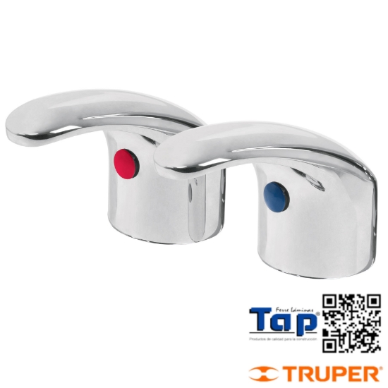 Imagen de MANERAL T PALANCA P LAVABO FOSET JGO 2 PZAS