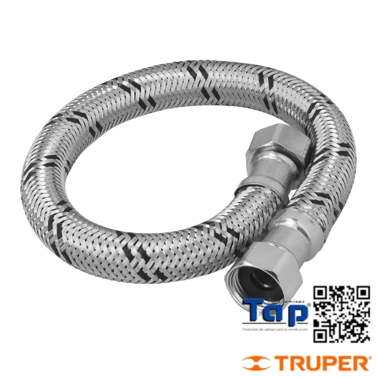 Imagen de MANGUERA P BOILER ACERO INOX 013 1/2"X 013 1/2"  40 CM FOSET
