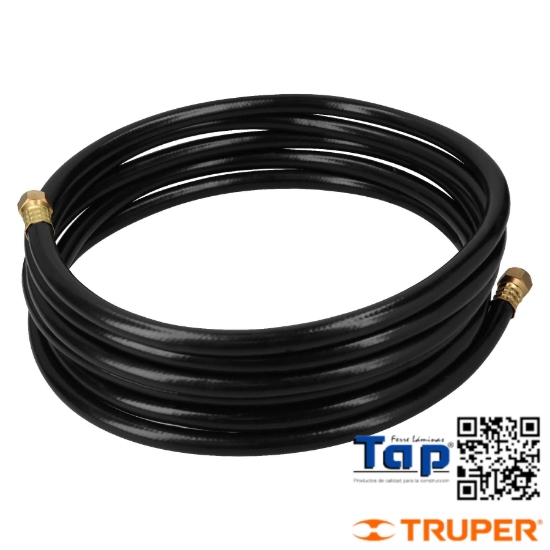 Imagen de MANGUERA P GAS 009 3/8" FLEX NEGRA 5 M C CONEXION