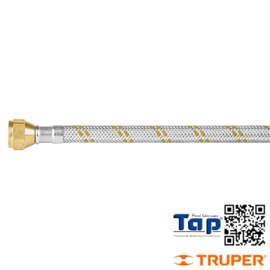 Imagen de MANGUERA P GAS ACERO INOX 009 3/8"X009 3/8" 100 CM FOSET