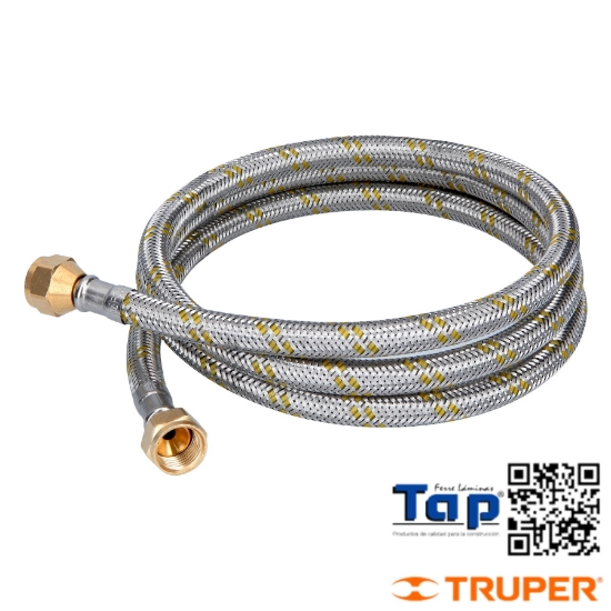 Imagen de MANGUERA P GAS ACERO INOX 009 3/8"X009 3/8" 150 CM FOSET