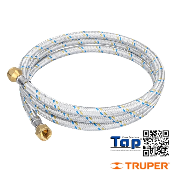 Imagen de MANGUERA P GAS ALU 009 3/8"X009 3/8" 200 CM FOSET