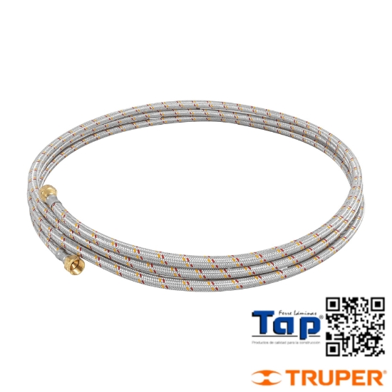Imagen de MANGUERA P GAS ALU 009 3/8"X400 CM FOSET BASIC