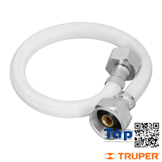 Imagen de MANGUERA P WC VINILO BLANCO 013 1/2"X022 7/8" 35 CM FOSET