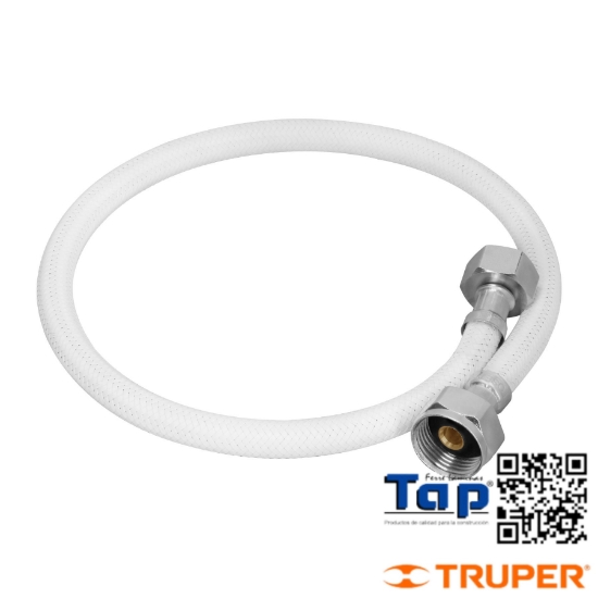Imagen de MANGUERA P WC VINILO BLANCO 013 1/2"X022 7/8" 60 CM FOSET