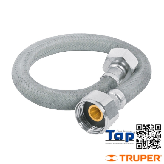 Imagen de MANGUERA P WC VINILO GRIS 013 1/2"X022 7/8" 35 CM FOSET