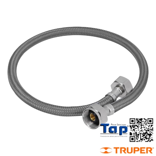 Imagen de MANGUERA P WC VINILO GRIS 013 1/2"X022 7/8" 60 CM FOSET