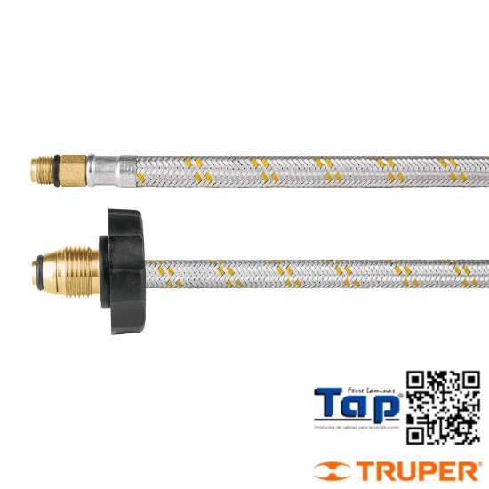 Imagen de MANGUERA PIGTAIL ACERO INOX 011 7/16"X022 7/8" 55 CM FOSET