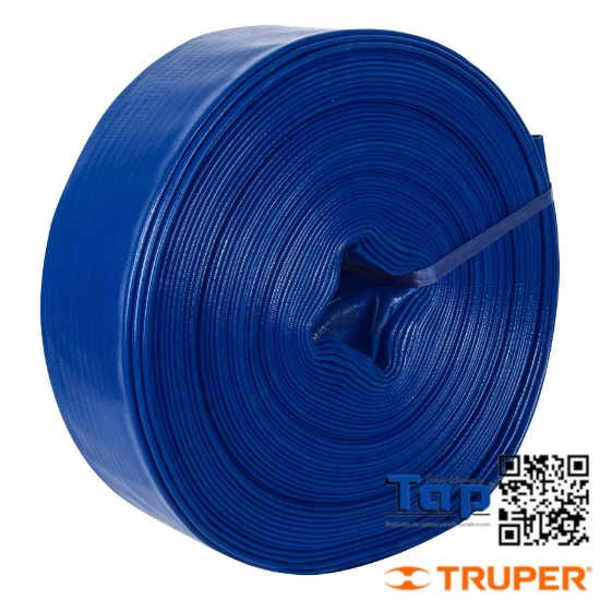 Imagen de MANGUERA PLANA 100 4"X50M DESCARGA P MOTOBOMBA ROLLO
