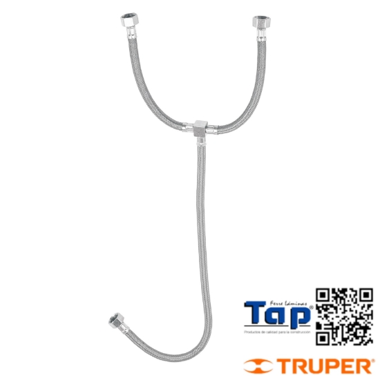 Imagen de MANGUERA "T" VINILO 55 CM P LAVABO FOSET