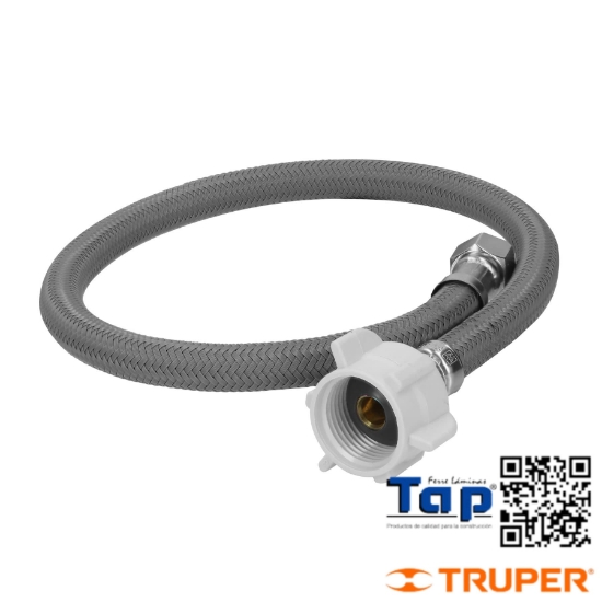 Imagen de MANGUERA WC VINILO 009 3/8"X7/8" 40 CM CONECTOR PCO