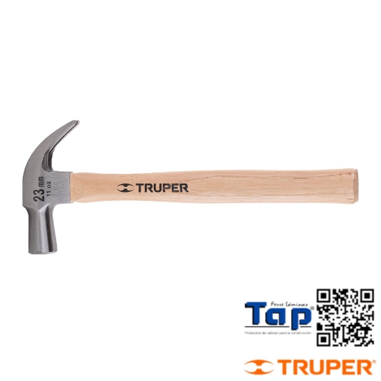 Imagen de MARTILLO CABEZA CONICA 23 MM UÑA CURVA MANGO MAD TRUPER