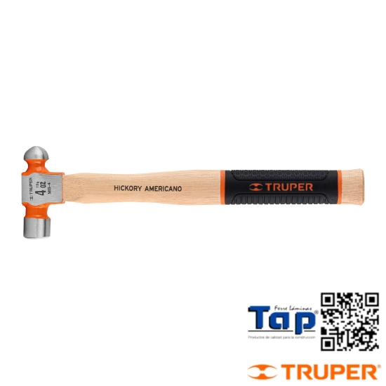 Imagen de MARTILLO PULIDO BOLA  4 OZ MANGO HICKORY TRUPER GRIP