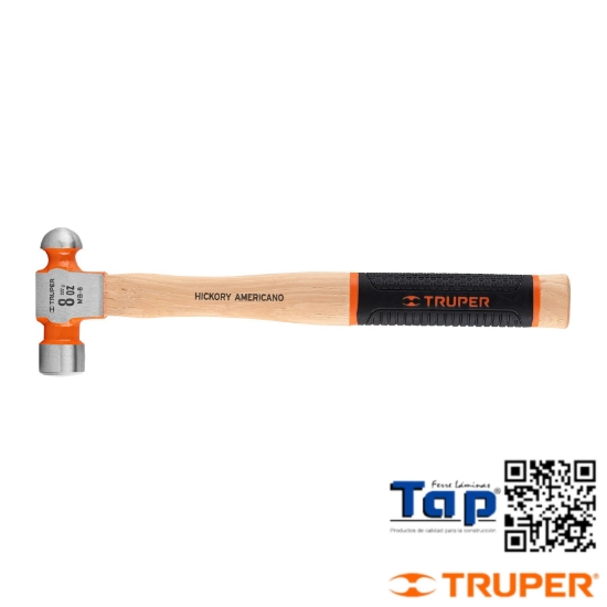 Imagen de MARTILLO PULIDO BOLA  8 OZ MANGO HICKORY TRUPER GRIP