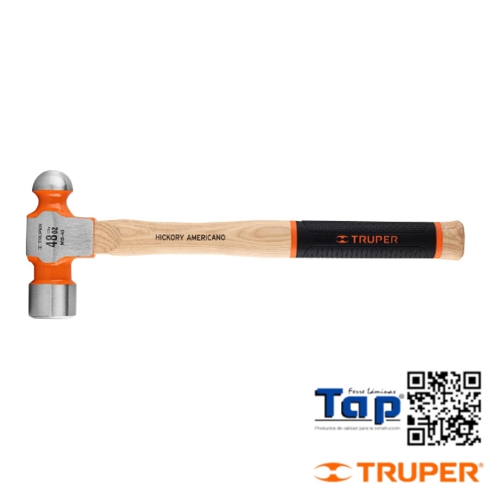 Imagen de MARTILLO PULIDO BOLA 48 OZ MANGO HICKORY TRUPER GRIP