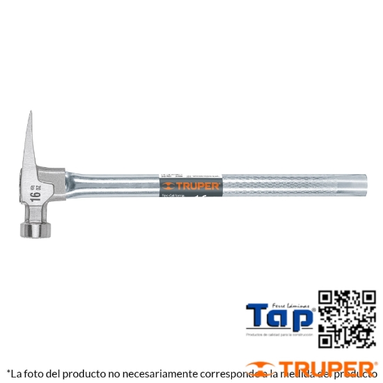 Imagen de MARTILLO TUBULAR 20 OZ UÑA CALIFORNIA RIPPER CARA FRESADA