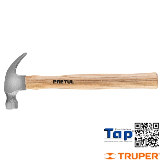 Imagen de MARTILLO UÑA CURVA  7 OZ PRETUL