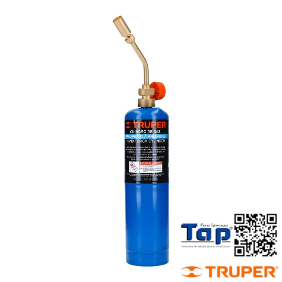 Imagen de MECHERO Y CILINDRO GAS PROPANO 400 G AZUL KIT