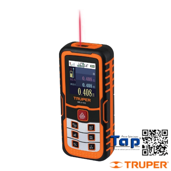 Imagen de MEDIDOR LASER DISTANCIA 0.05 MM A 100 M TRUPER