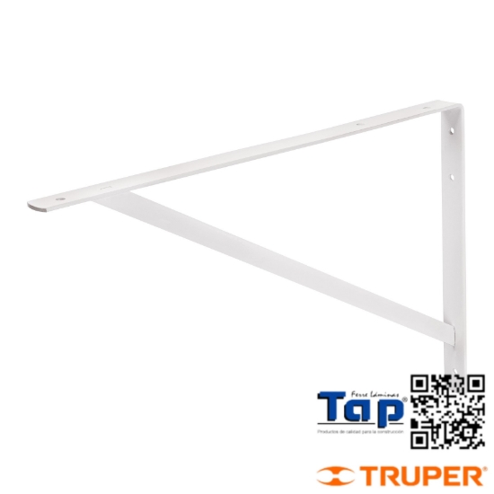Imagen de MENSULA ACERO REFORZADA BLANCA 13X500 20" FIERO