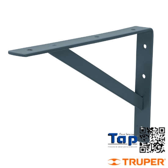 Imagen de MENSULA ACERO REFORZADA GRIS  8X300 12" FIERO