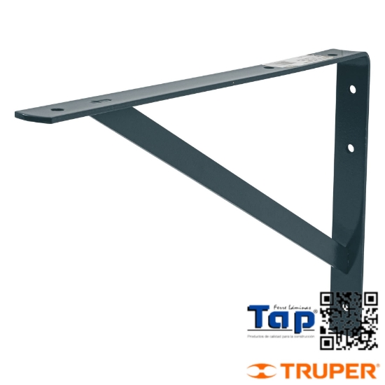 Imagen de MENSULA ACERO REFORZADA GRIS 10X400 16" FIERO