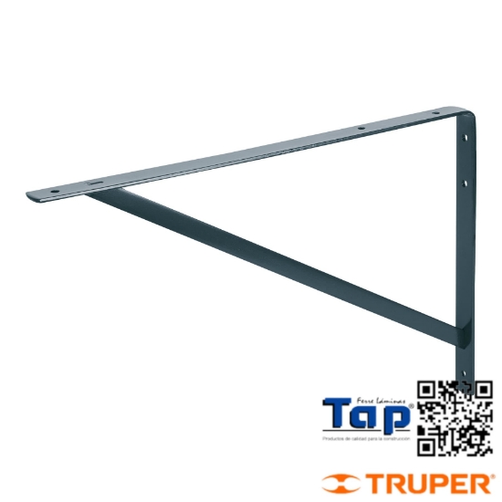 Imagen de MENSULA ACERO REFORZADA GRIS 13X500 20" FIERO