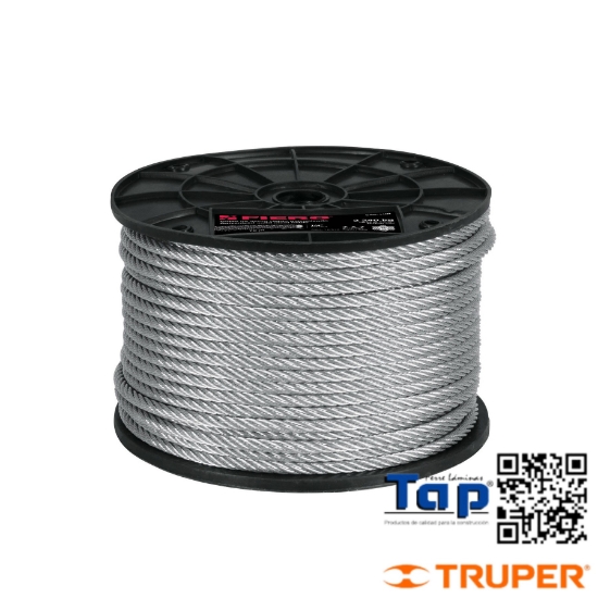 Imagen de CABLE RIGIDO 002 3/32" ACERO 7X7 HILOS  75 M X METRO FIERO