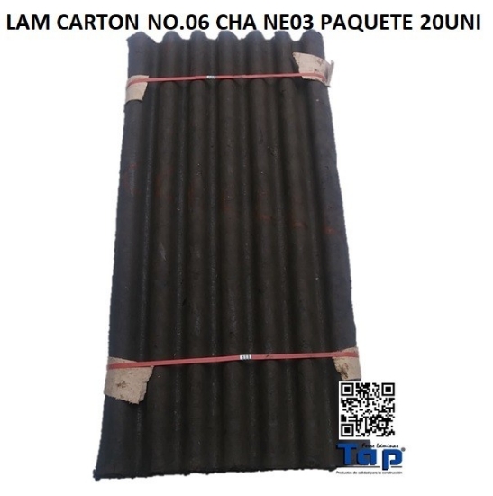 Imagen de LAM CARTON NO.06 CHA NE03 PAQUETE 20UNI