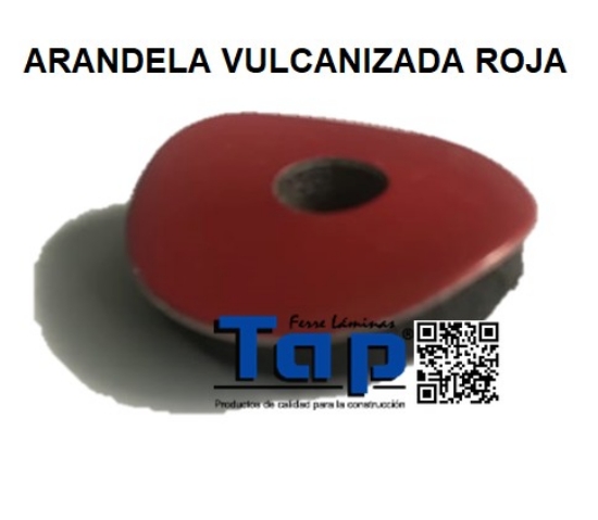 Imagen de ARANDELA VULCANIZADA ROJA P/MULTITEJA III 3/16x5/8