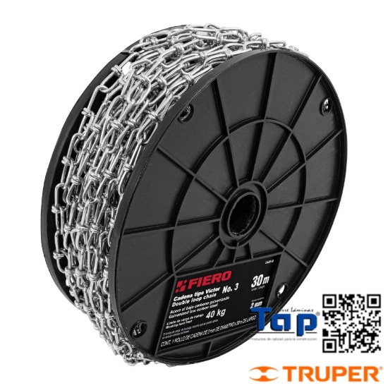 Imagen de CADENA T VICTOR 3.0 MM EN CARRETE 30 M X METRO