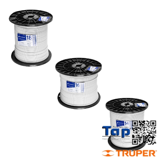 Imagen de CORDON DUPLEX FLEX SPT 18 AWG EN CARRETE 500 M X METRO