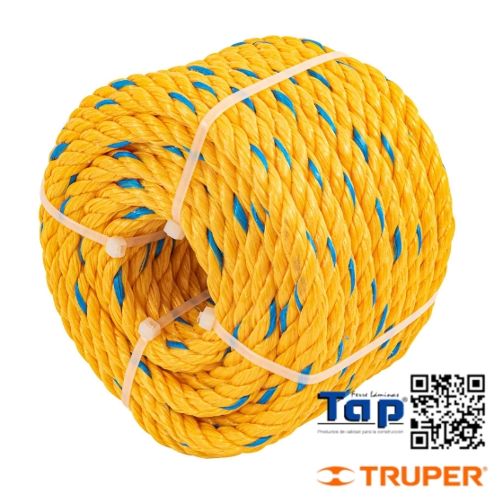 Imagen de CUERDA AMARILLA 11 MM EN ROLLO 360 M X METRO FIERO