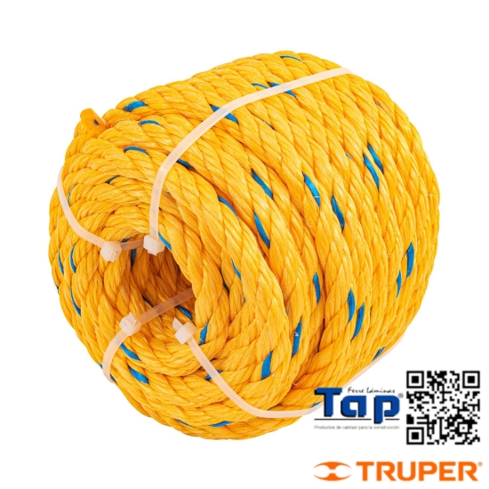 Imagen de CUERDA AMARILLA 13 MM EN ROLLO 14 M X METRO FIERO