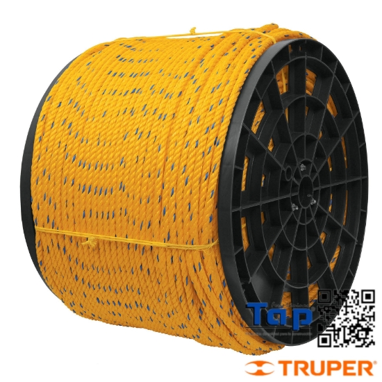 Imagen de CUERDA AMARILLA 13 MM EN ROLLO 390 M X METRO FIERO