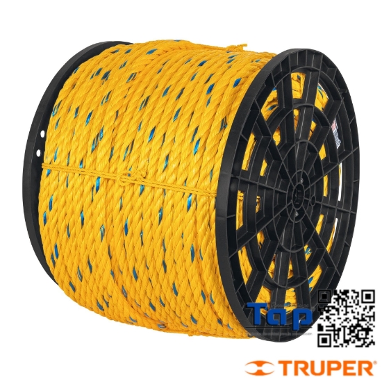Imagen de CUERDA AMARILLA 19 MM EN ROLLO 198 M X METRO FIERO