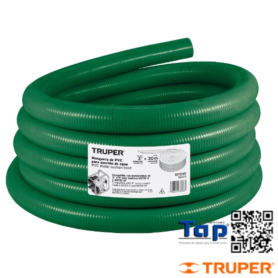 Imagen de MANGUERA RIGIDA 100 4" SUCCION P MOTOBOMBA ROLLO 30 M X METR
