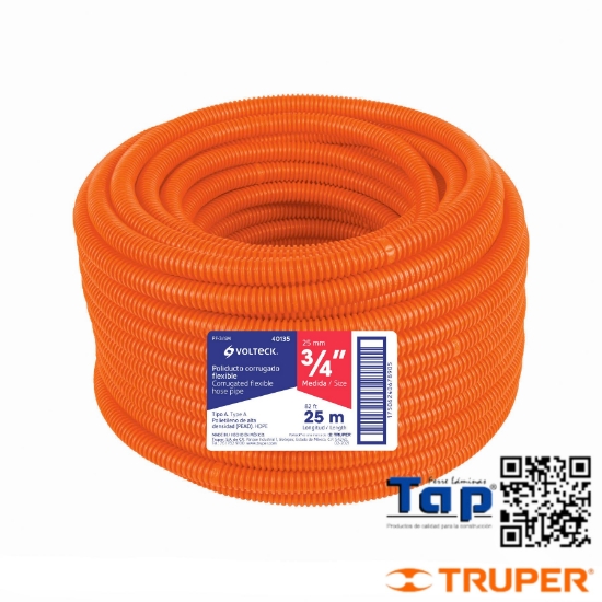 Imagen de POLIDUCTO 013 1/2" CORRUGADO FLEX. S/GUIA ROLLO  50 M X METR