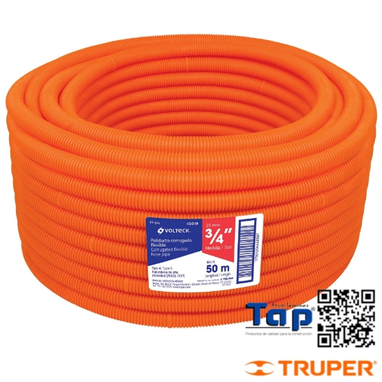 Imagen de METRO POLIDUCTO 013 1/2" CORRUGADO FLEX. S/GUÍA ROLLO 100 M