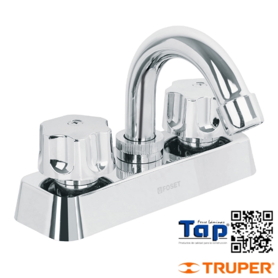 Imagen de MEZCLADORA  PCO 100 4" CUELLO CURVO P LAVABO STD
