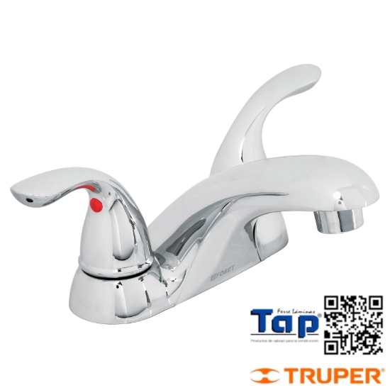 Imagen de MEZCLADORA 100 4" NARIZ LARGA P LAVABO FOSET