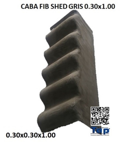 Imagen de CABA FIB SHED GRIS 0.30x1.00