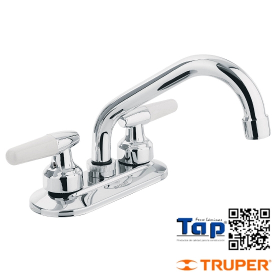 Imagen de MEZCLADORA 100 4" P LAVABO CUELLO TUBULAR MANERAL CONO