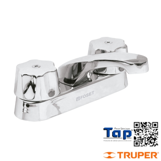 Imagen de MEZCLADORA 100 4" P LAVABO NARIZ LARGA CARTUCHO CERAMICO