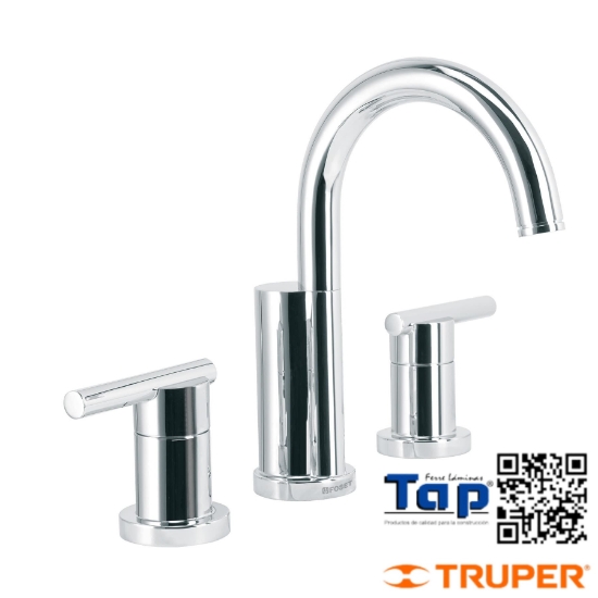 Imagen de MEZCLADORA CROMO P LAVABO C TALADROS SEPARADOS FOSET B