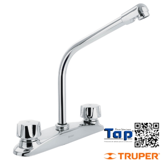 Imagen de MEZCLADORA INOX 200 8" P FREGADERO CUELLO COBRA STDFOSE