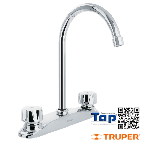 Imagen de MEZCLADORA INOX 200 8" P FREGADERO MANERAL STD FOSET
