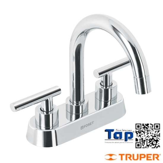 Imagen de MEZCLADORA P LAVABO BAR MANERAL PALANCA CROMO TUBIG