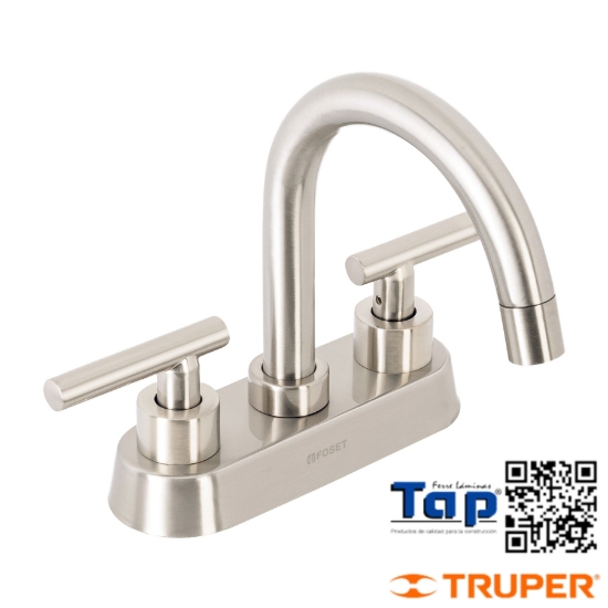 Imagen de MEZCLADORA P LAVABO BAR MANERAL PALANCA SATIN TUBIG